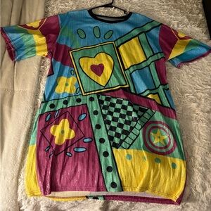 Colorful shirt dress xxl